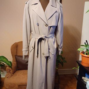 Anne Klein Light Gray Trench Coat